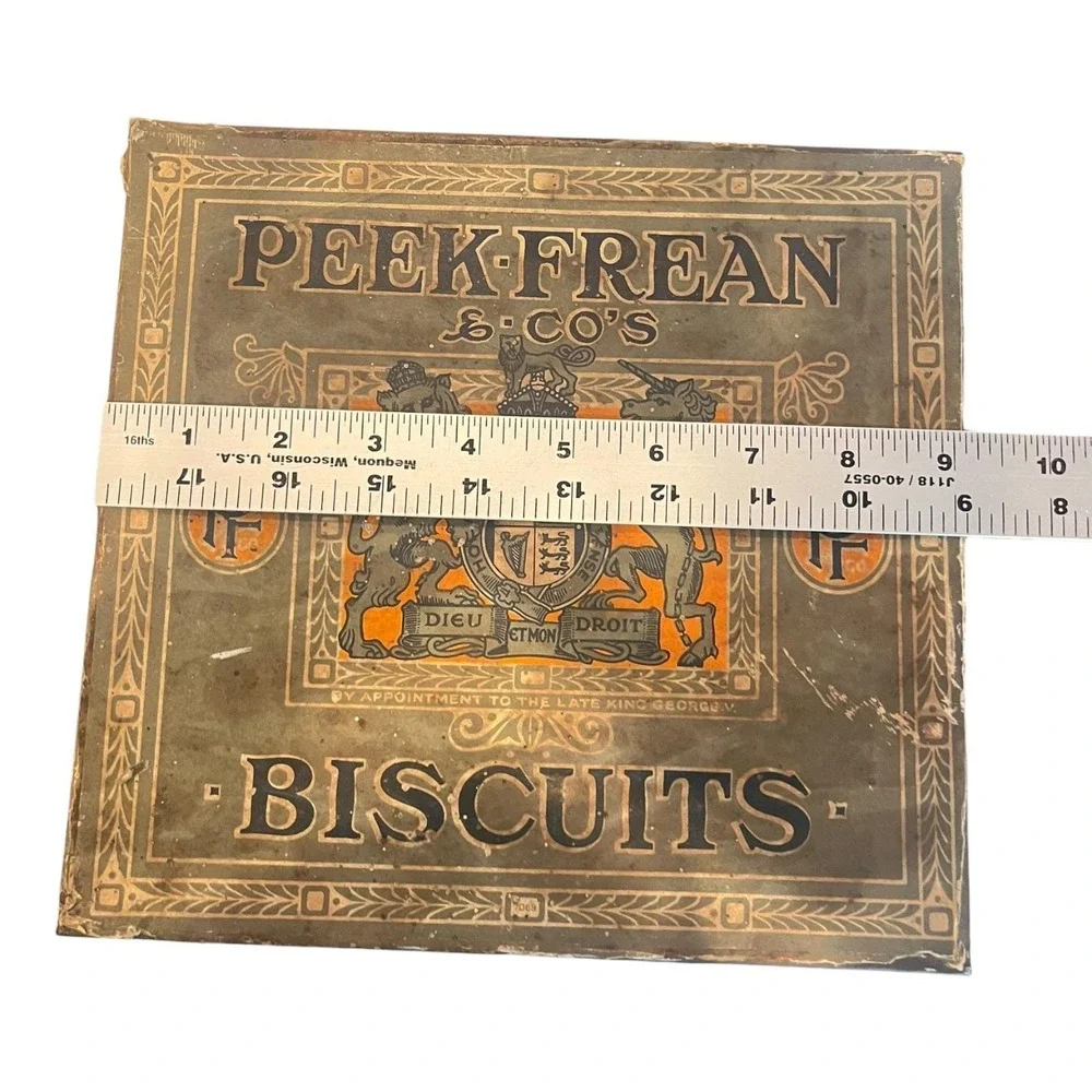 Vintage Peek Frean & Co's Biscuits Tin Pat-A-Cake Royal Warrant Early 20th C